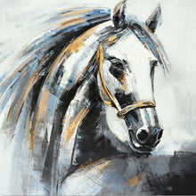 Load image into Gallery viewer, Horse Print Canvas. Hand Painted Overprint. 2 Styles. No Frame
