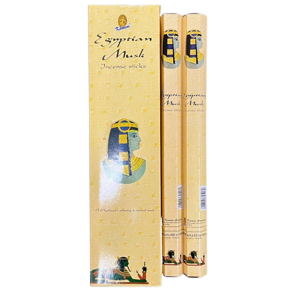 Garden Incense. Egyptian Musk. 3 Hour Burn. 3 Packs for $25.00