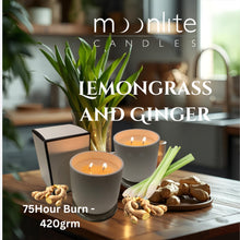 Load image into Gallery viewer, Lemongrass &amp; Ginger - Soy Jar Candles

