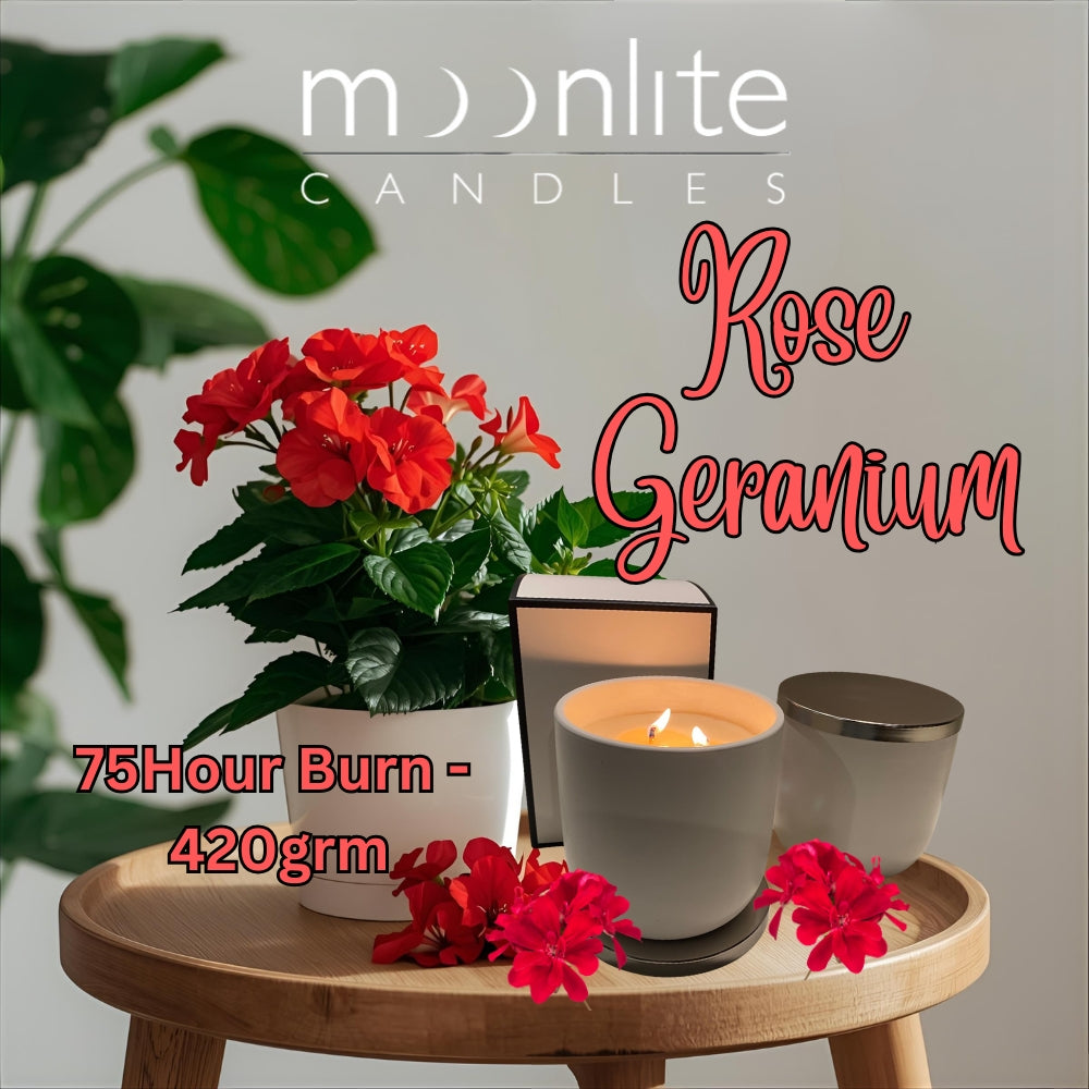 Rose Geranium - Soy Jar Candles