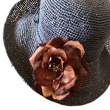 Load image into Gallery viewer, Rose Clip. Suede Brown Rose Gold. 12cm
