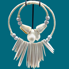 Load image into Gallery viewer, Shell. Mounted Necklace on Stand. 52cm
