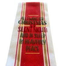 Load image into Gallery viewer, Silent Night. 100% Cotton Tea Towel.

