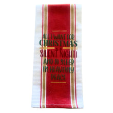 Load image into Gallery viewer, Silent Night. 100% Cotton Tea Towel.
