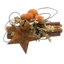 Load image into Gallery viewer, Cinnamon Sticks. Rustic Stars 4inch Mini Hanging Fragrance Infused.
