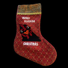Load image into Gallery viewer, Chicken. Australiana Deluxe Christmas Stocking.Fully Lined Fabric.40cm
