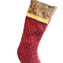 Load image into Gallery viewer, Deluxe Christmas Stocking.Fully Lined Brocade Fabric.40cm
