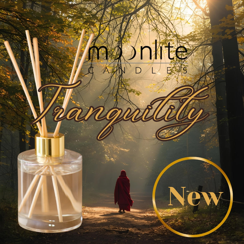 Tranquility - Reed Diffuser Refill Fragrance 300ml Bottle + Set of Reeds