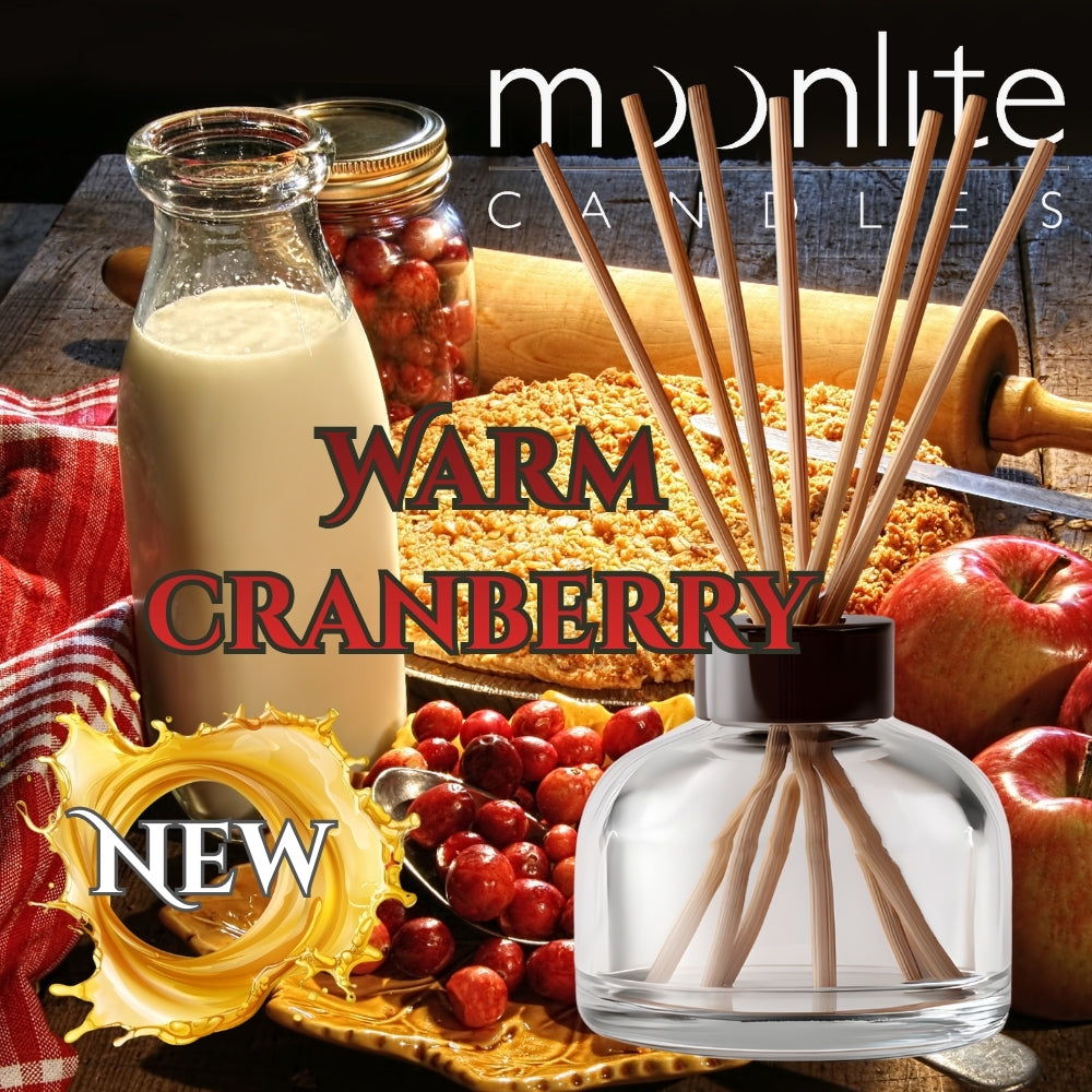 Warm Cranberry - Reed Diffuser Refill Fragrance 300ml Bottle + Set of Reeds