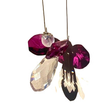 Load image into Gallery viewer, Crystal Angel Drop. Cerise Pink.
