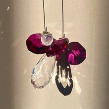 Load image into Gallery viewer, Crystal Angel Drop. Cerise Pink.
