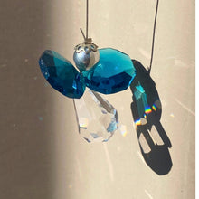 Load image into Gallery viewer, Crystal Angel Drop. Teal.
