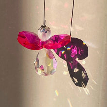 Load image into Gallery viewer, Crystal Angel Drop. Magenta Pink.
