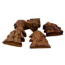 Load image into Gallery viewer, Mini Wooden Bark Trees. Pack 6
