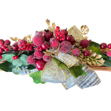 Load image into Gallery viewer, Cinnamon Sticks. Christmas Frosted Berries. Fragrant Quills. 23cm
