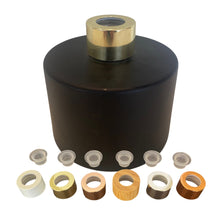 Load image into Gallery viewer, Reed Diffuser Bottle and Collar Set - Black. 200ml.
