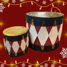 Load image into Gallery viewer, Deluxe Nutcracker Drums. Large and Small

