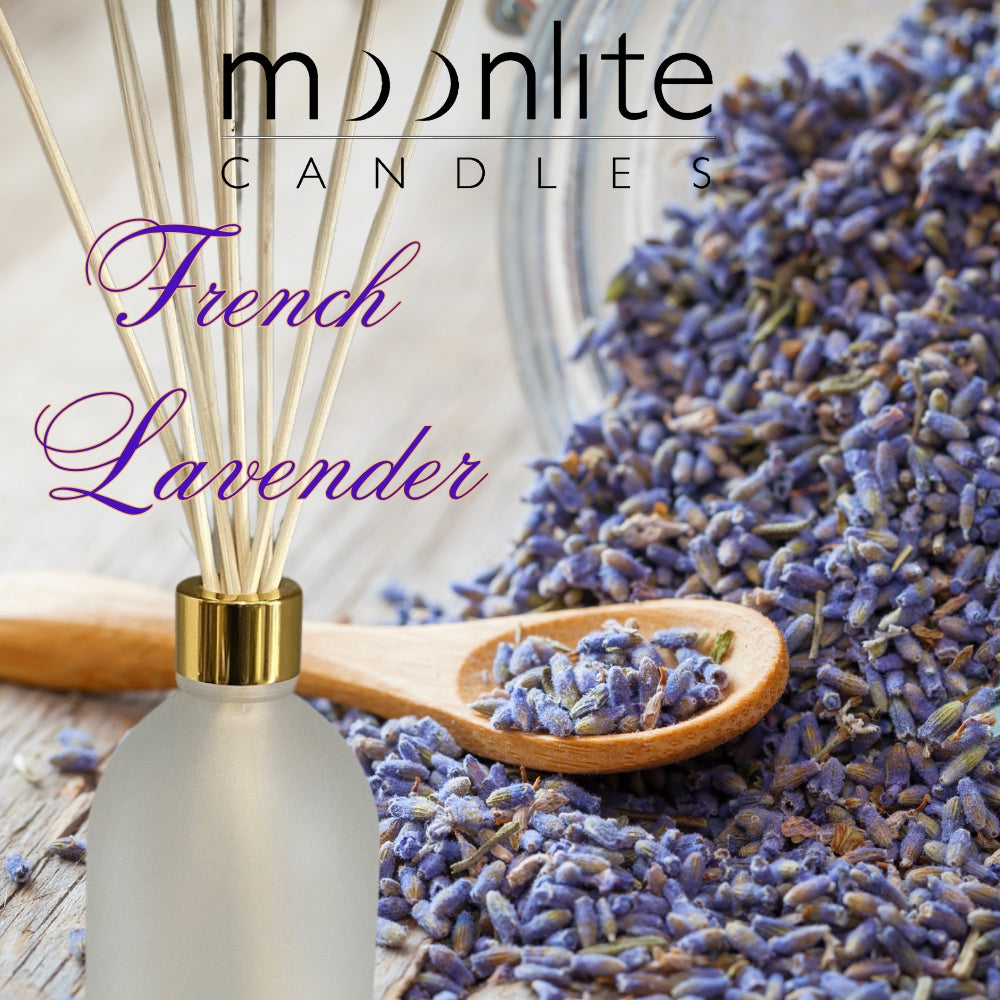 French Lavender - Reed Diffuser Refill Fragrance 300ml Bottle + Set of Reeds