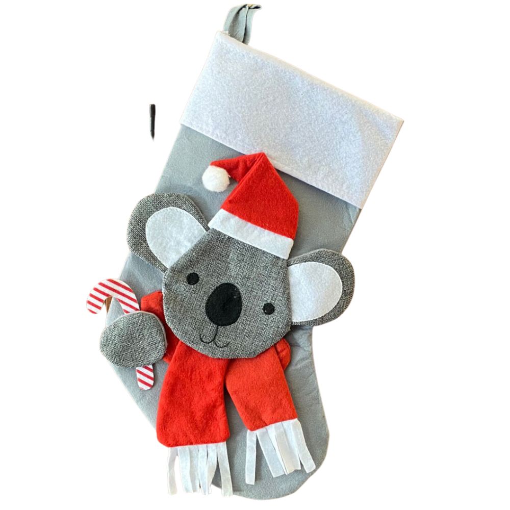 Koala Australiana Christmas Stocking. 43cm