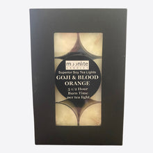 Load image into Gallery viewer, Goji and Blood Orange - Superior Soy Tea Lights
