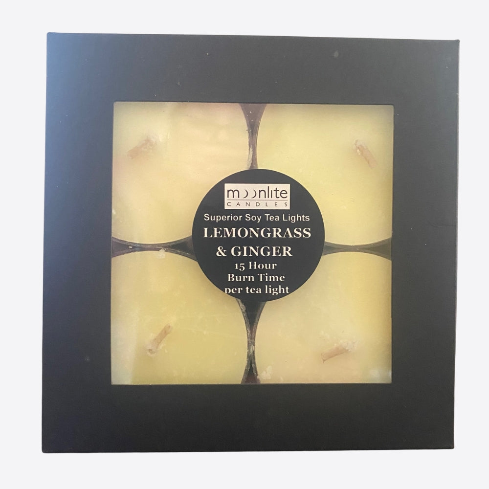 Lemongrass & Ginger - Superior Soy Tea Lights