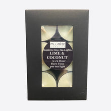 Load image into Gallery viewer, Lime &amp; Coconut - Superior Soy Tea Lights
