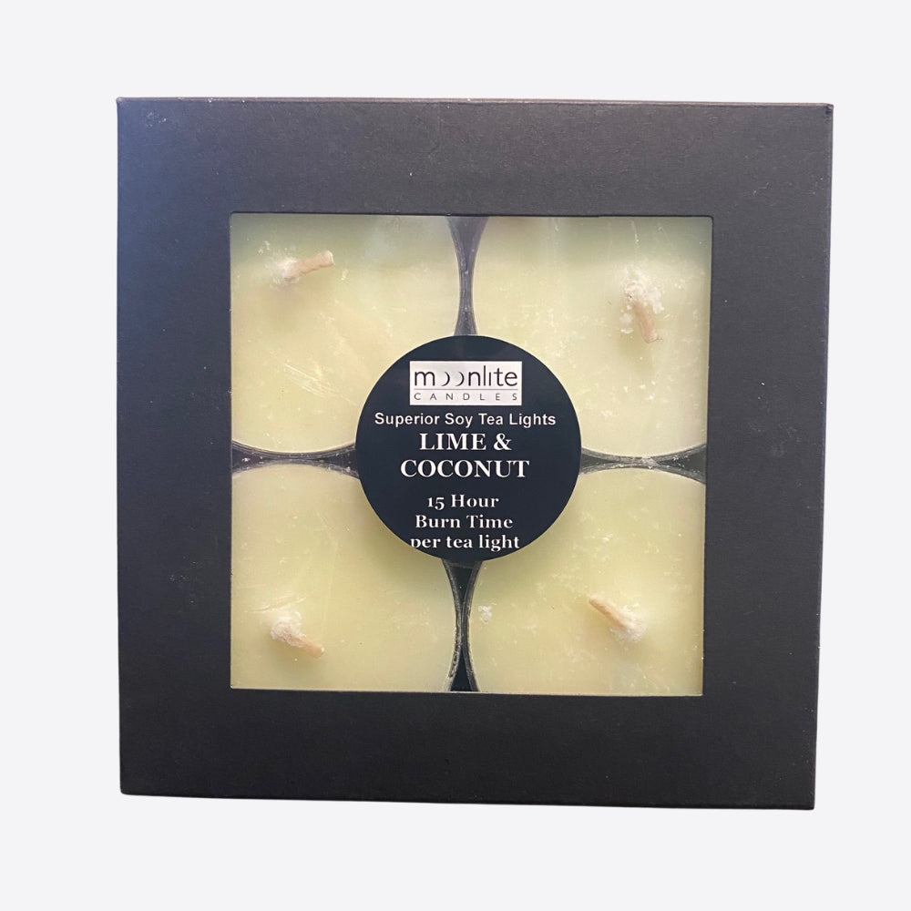 Lime & Coconut - Superior Soy Tea Lights