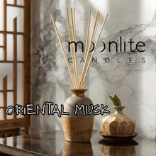 Load image into Gallery viewer, Oriental Musk - Reed Diffuser Refill Fragrance 300ml Bottle + Set of Reeds
