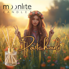 Load image into Gallery viewer, Patchouli - Reed Diffuser Refill Fragrance 300ml Bottle + Set of Reeds
