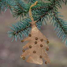 Load image into Gallery viewer, Rustic Metal Tree with bells Hanging Ornament. 25cm
