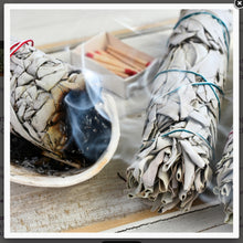 Load image into Gallery viewer, White Sage Smudge Stick - Small  Thick - Californian &quot;Salvia Alpinia&quot;
