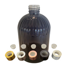 Load image into Gallery viewer, Reed Diffuser Bottle and Collar Set - Slate Blue. Ribbed. 250ml.
