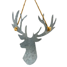 Load image into Gallery viewer, Reindeer Stag Metal Cutout Hanging Ornament.42cm
