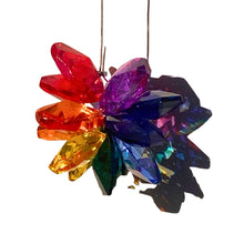 Load image into Gallery viewer, Starburst Crystal Suncatcher. Charkra.
