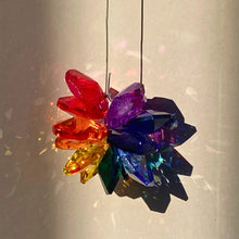 Load image into Gallery viewer, Starburst Crystal Suncatcher. Charkra.
