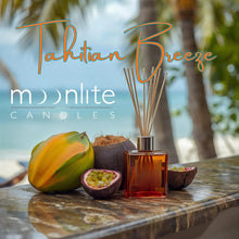 Load image into Gallery viewer, Tahitian Breeze - Reed Diffuser Refill Fragrance 300ml Bottle + Set of Reeds
