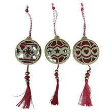 Load image into Gallery viewer, Wooden Tassel Hanging Ornament. 3 Styles
