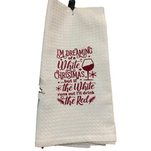 Load image into Gallery viewer, &quot;White Christmas&quot; 100% Cotton Tea Towel.
