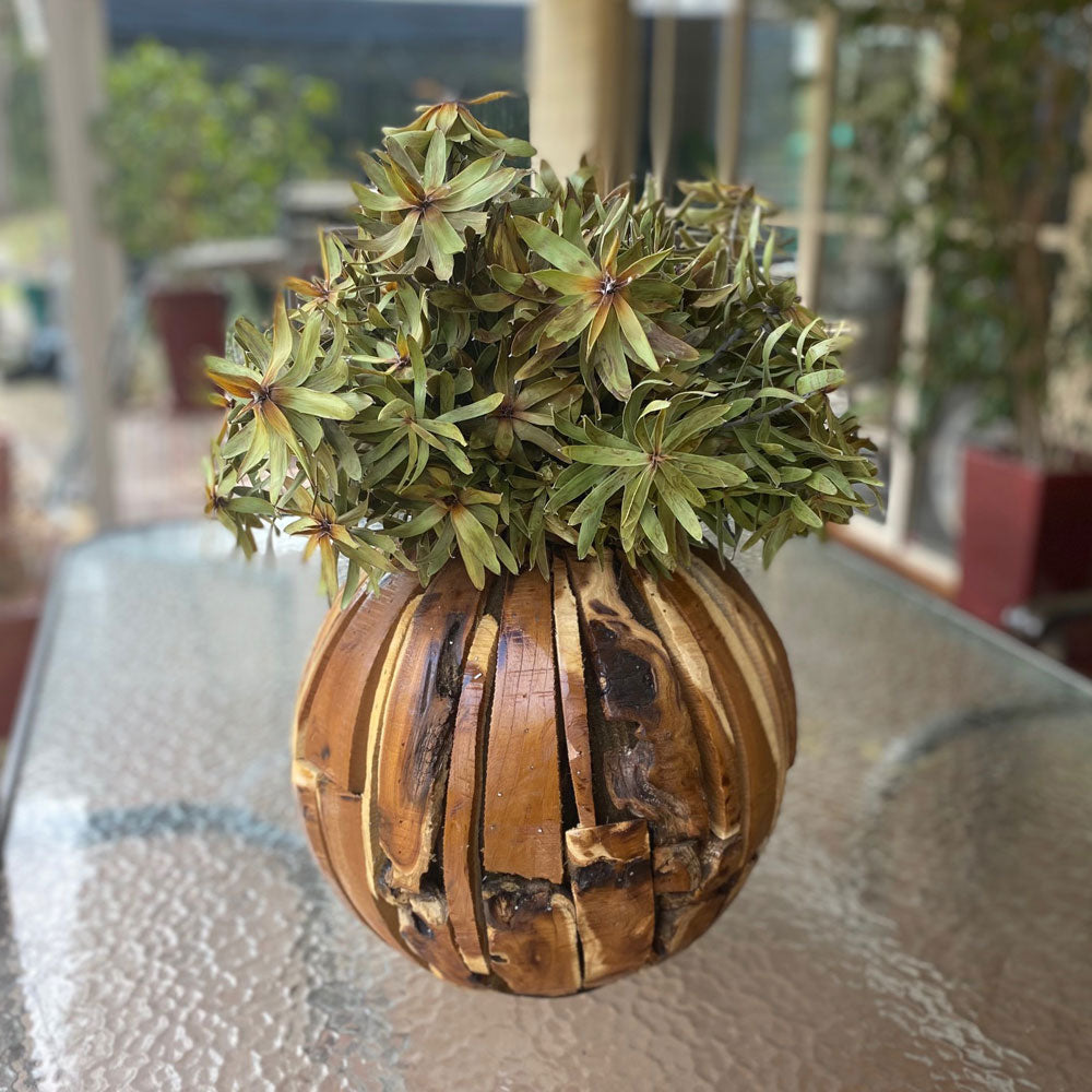 Unique Wood Slat Vase