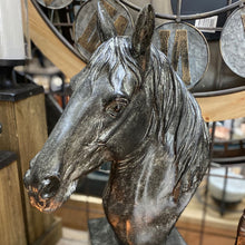 Load image into Gallery viewer, Equine/Horse Bust Sculpture on Square Base
