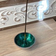 Load image into Gallery viewer, Metal Bowl Incense Holders. 6 Colours Available
