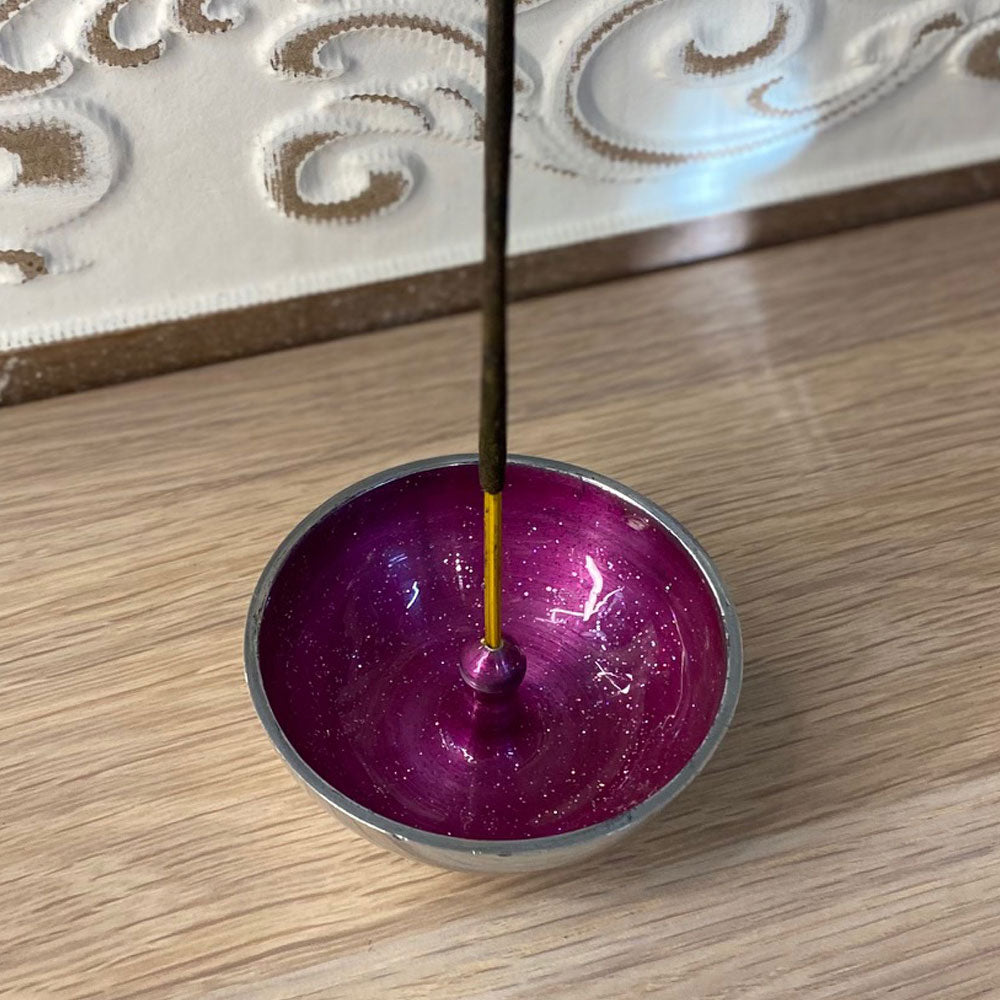 Metal Bowl Incense Holders. 6 Colours Available