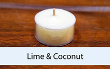 Load image into Gallery viewer, Lime &amp; Coconut - Superior Soy Tea Lights
