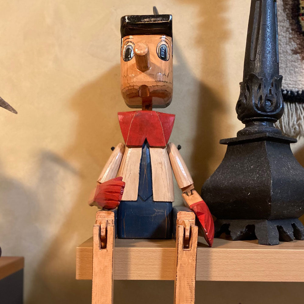 Pinocchio Large Wooden Puppet Doll. Moveable Parts. BACK IN STOCK