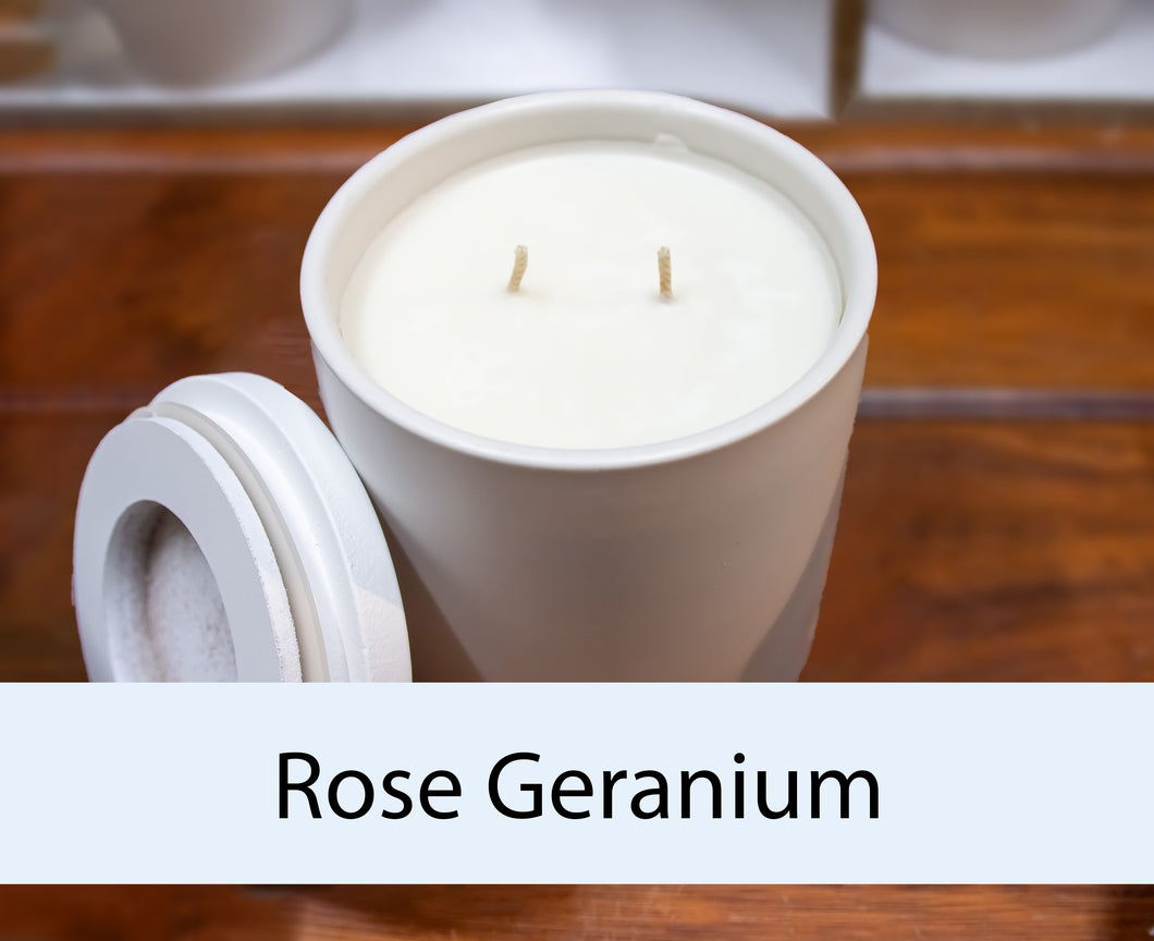 Rose Geranium - Soy Jar Candles