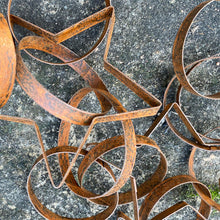 Load image into Gallery viewer, Rustic Metal Star Circle Garland 180cm
