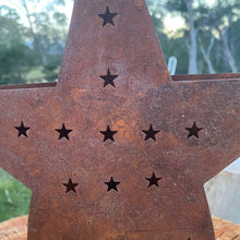 Load image into Gallery viewer, 32cm Rustic Metal Star Tree Topper.
