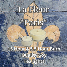 Load image into Gallery viewer, La Fleur *Paris* - Superior Soy Tea Lights
