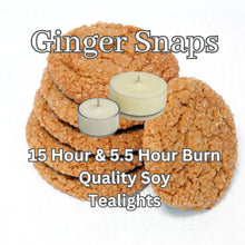 Load image into Gallery viewer, Ginger Snaps - Superior Soy Tea Lights
