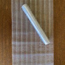 Load image into Gallery viewer, Sheer Silver Stripe Table Runner
